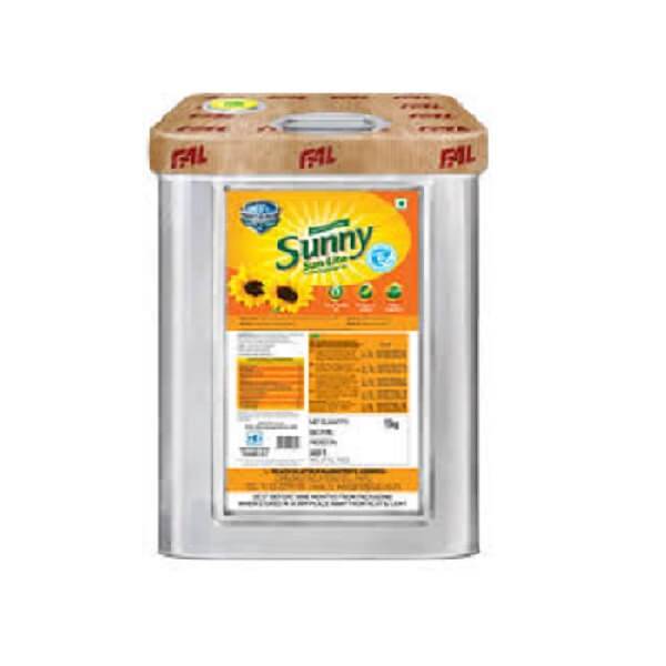 Sunny Sun Lite Refined Sunflower Oil Tin - 15ltr